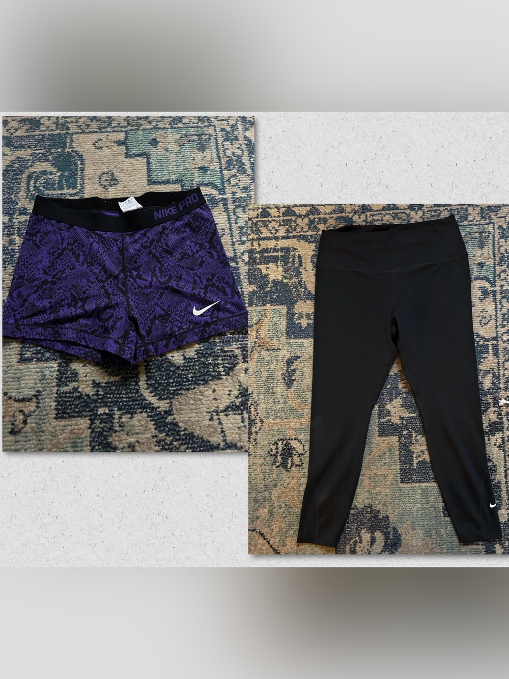 Nike Women’s XL Dri-FIT Workout Bundle: Nike Pro Shorts + Leggings